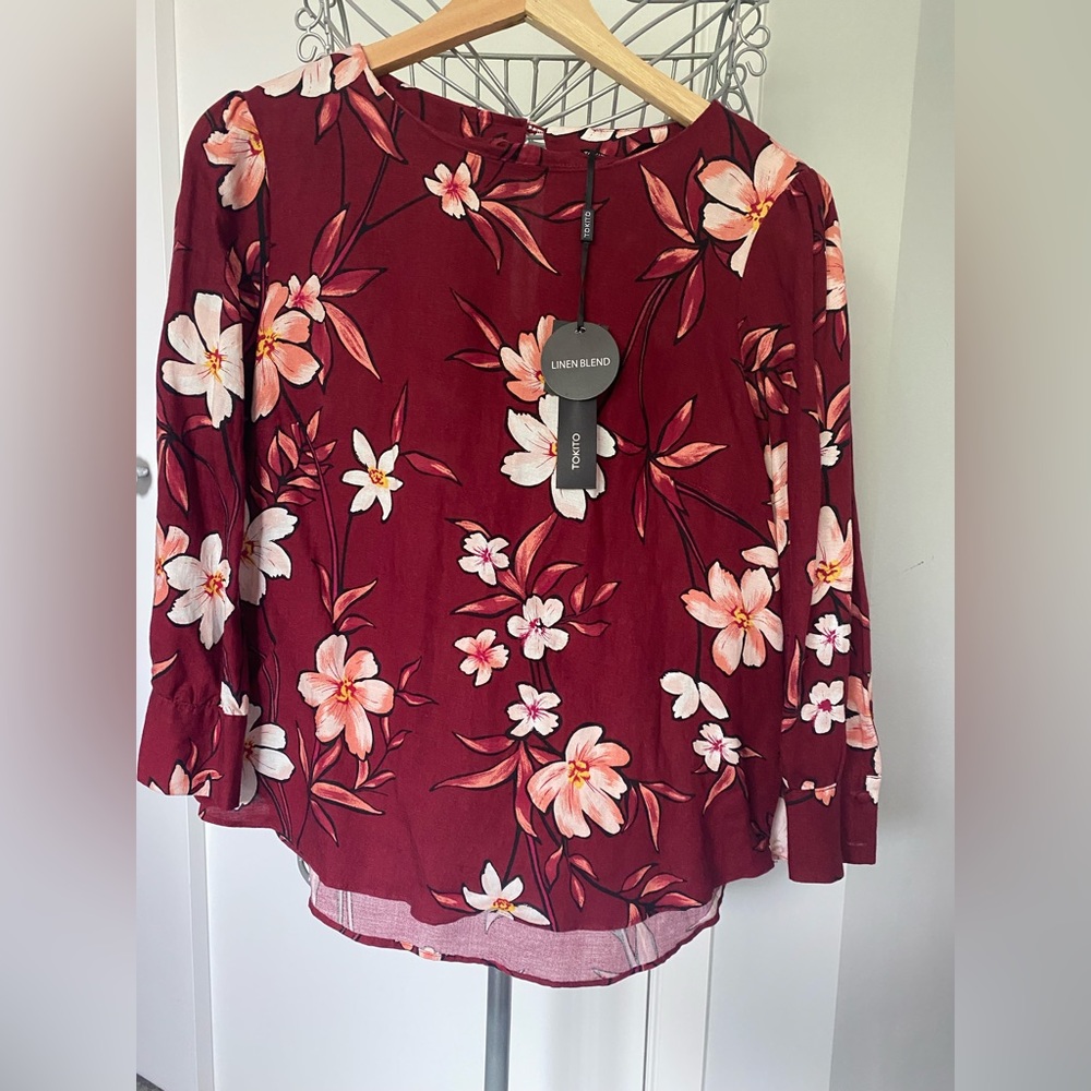 BNWT Tokito linen blend top - Picture 1 of 5
